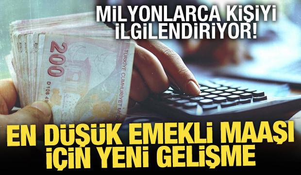 En d&uuml;ş&uuml;k emekli aylığı Komisyon'da