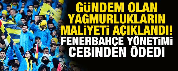 G&uuml;ndem olan yağmurlukların maliyeti a&ccedil;ıklandı: Tamamını ceplerinden &ouml;dediler