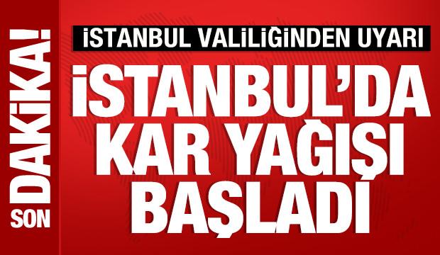  İstanbul'da kar yağışı başladı