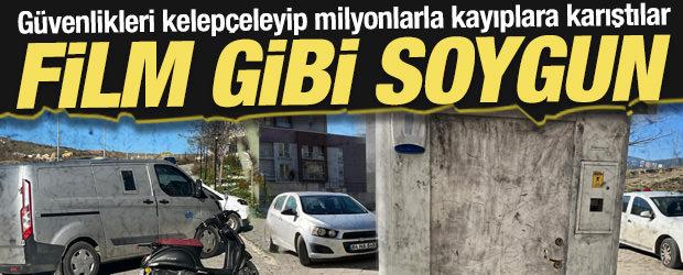 İzmir&rsquo;de film gibi soygun: Bankanın para nakil aracındaki 30 milyonu alıp ka&ccedil;tılar