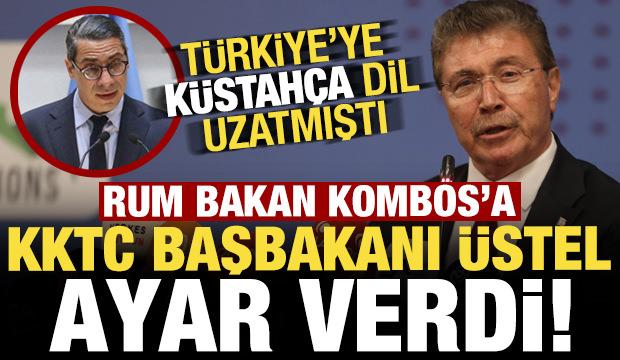 KKTC Başbakanı &Uuml;stel'den Rum bakana 'T&uuml;rkiye' tepkisi!