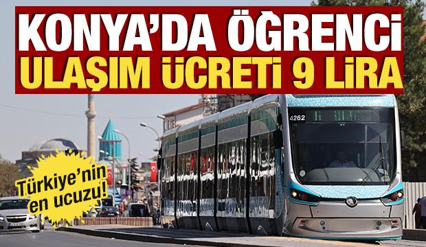 Konya&rsquo;da &ouml;ğrenci ulaşım &uuml;creti 9 lira: T&uuml;rkiye&rsquo;nin en ucuzu