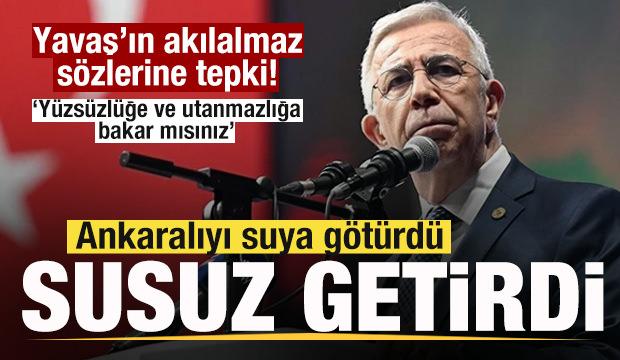 Mansur Yavaş Ankaralıyı &lsquo;suya g&ouml;t&uuml;rd&uuml; susuz getirdi&hellip;&rsquo;