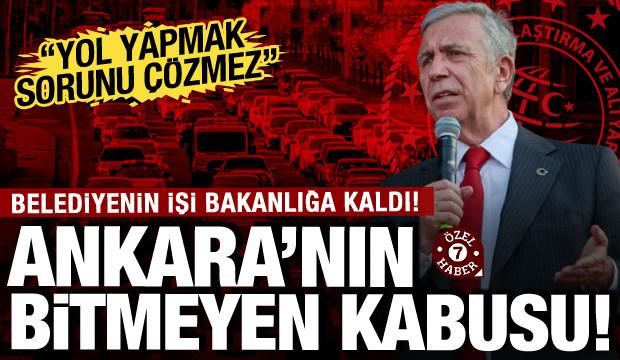 Mansur Yavaş, "Yol yapmakla &ccedil;&ouml;z&uuml;lmez" demişti! Ankara'nın bitmeyen kabusuna &ccedil;&ouml;z&uuml;m