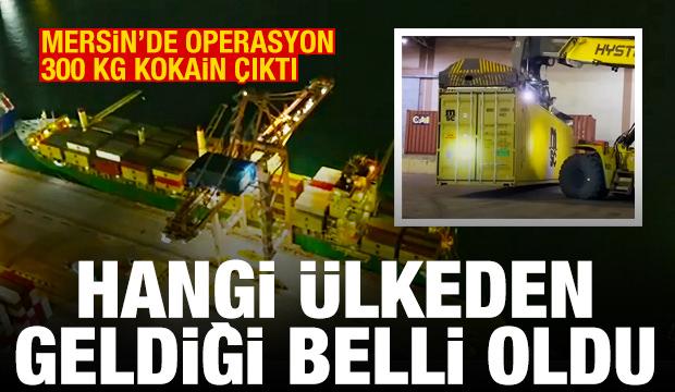Mersin Limanı'nda 298 kg kokain ele ge&ccedil;irildi! Hangi &uuml;lkeden g&ouml;nderildiği belli oldu