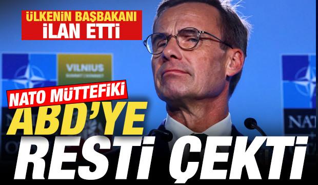 NATO m&uuml;ttefiki ABD'ye resti &ccedil;ekti! Başbakan ilan etti