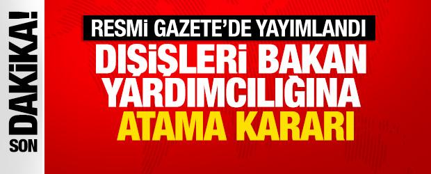Resmi Gazete'de yayımlandı! Hacı Ali &Ouml;zel, Dışişleri Bakan yardımcılığına atandı