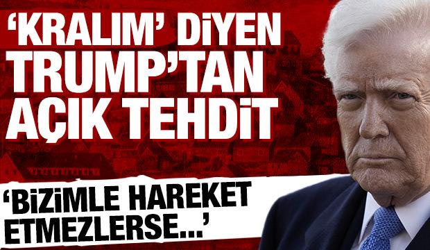 Son dakika haberi! Trump'tan Gr&ouml;nland tehdidi: G&uuml;mr&uuml;k vergisi uygulayabilirim