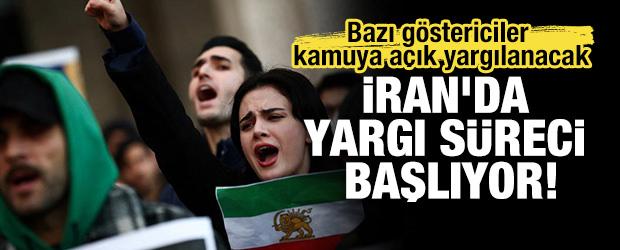 Tahran'da dosyalar inceleniyor: Bazı g&ouml;stericiler kamuya a&ccedil;ık yargılanacak