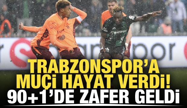 Trabzonspor Mu&ccedil;i hayat verdi! 90+1'de zafer geldi