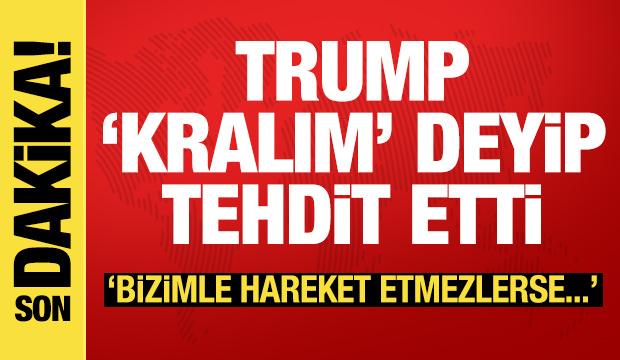 Trump'tan Gr&ouml;nland tehdidi: G&uuml;mr&uuml;k vergisi uygulayabilirim