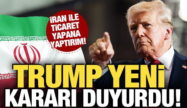 Trump&rsquo;tan yeni yaptırım kararı: İran&rsquo;la ticaret yapana y&uuml;zde 25 vergi!