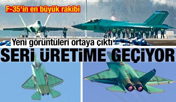 Yeni g&ouml;r&uuml;nt&uuml;leri ortaya &ccedil;ıktı: F-35'in en b&uuml;y&uuml;k rakibi seri &uuml;retime ge&ccedil;iyor