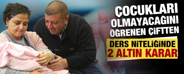 Ahmet bebekten sonra, bu kez de Emine bebeğe aile oldular 