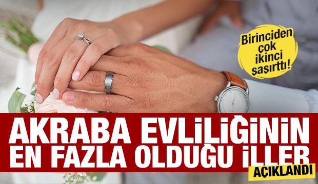 Akraba evliliğinin en fazla olduğu iller belli oldu! Birinciden &ccedil;ok ikinci şaşırttı