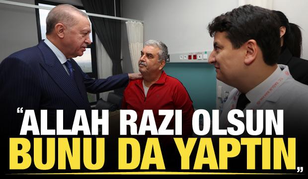 Cumhurbaşkanı Erdoğan, Aydın Şehir Hastanesi'ndeki vatandaşlara ziyaret