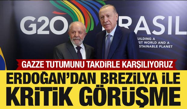 Cumhurbaşkanı Erdoğan, Brezilya Devlet Başkanı ile g&ouml;r&uuml;şt&uuml;