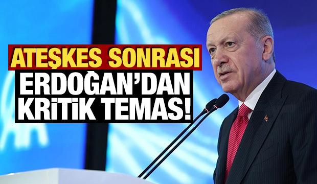 Cumhurbaşkanı Erdoğan, Suriye Cumhurbaşkanı Şara ile g&ouml;r&uuml;şt&uuml;