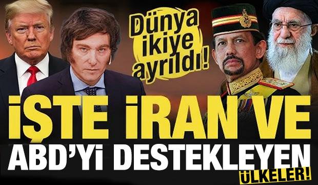 D&uuml;nya ikiye ayrıldı! Taraflarını se&ccedil;tiler: İşte ABD ve İran'ı destekleyen &uuml;lkeler!