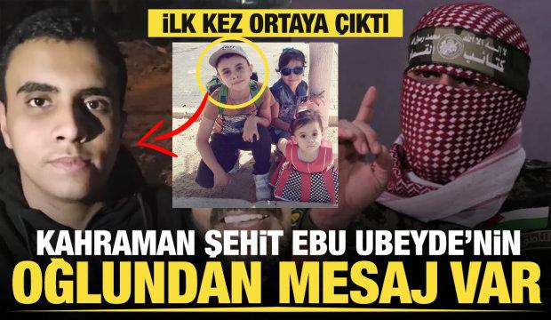 Ebu Ubeyde'nin oğlu İbrahim ilk kez g&ouml;r&uuml;nt&uuml;lendi: Bu ahit &uuml;zere y&uuml;r&uuml;y&uuml;şe devam edeceğiz