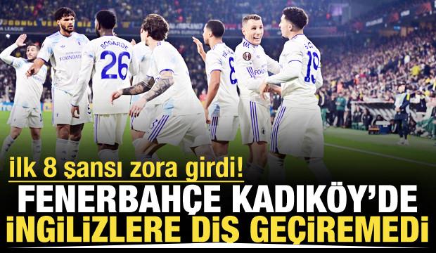 Fenerbah&ccedil;e Kadık&ouml;y'de İngilizlere diş ge&ccedil;iremedi!