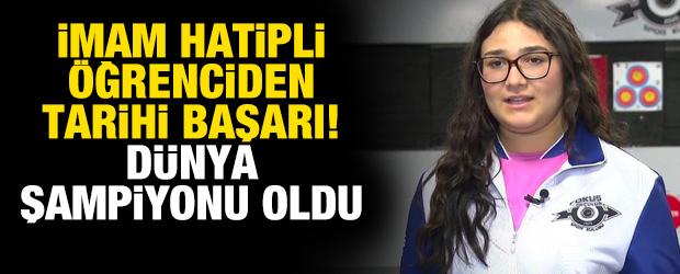 İmam Hatipli &ouml;ğrenciden tarihi başarı! D&uuml;nya şampiyonu oldu