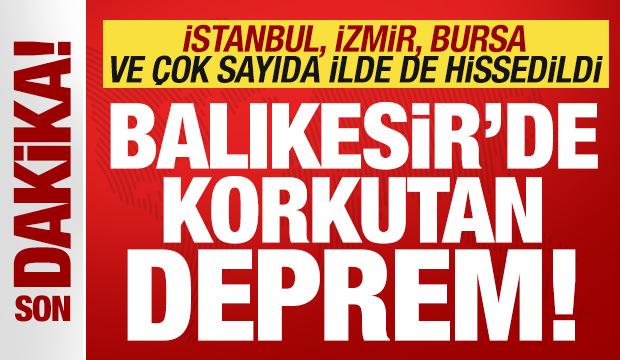 Balıkesir'de, İstanbul'da da hissedilen 5,1 b&uuml;y&uuml;kl&uuml;ğ&uuml;nde deprem meydana geldi
