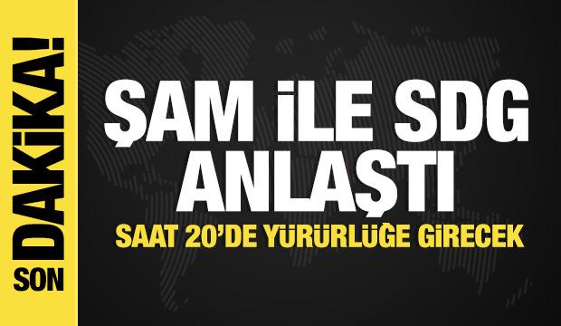 Şam y&ouml;netimi ve SDG anlaştı... Saat 20'de y&uuml;r&uuml;rl&uuml;ğe girecek