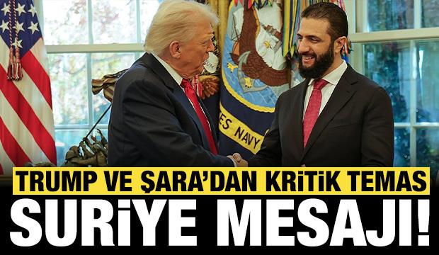 Son dakika: ABD Başkanı Trump, Suriye Cumhurbaşkanı Şara ile g&ouml;r&uuml;şt&uuml;!