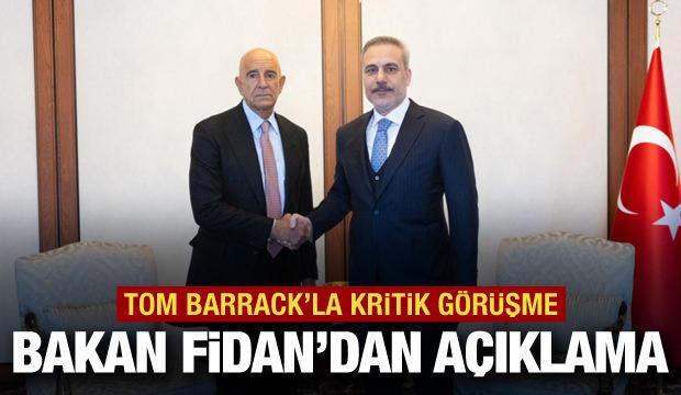 Son dakika... Ankara'da kritik g&ouml;r&uuml;şme: Bakan Fidan Barrack ile bir araya geldi