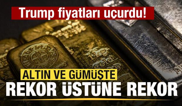 Son dakika: Fiyatlar u&ccedil;tu! Altın ve g&uuml;m&uuml;şte rekor &uuml;st&uuml;ne rekor