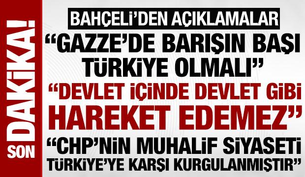 Son dakika haberleri... MHP Lideri Bah&ccedil;eli: YPG devlet i&ccedil;inde devlet gibi hareket edemez