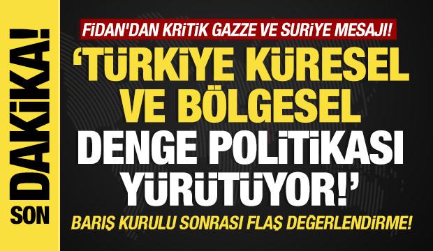 Son dakika... Hakan Fidan'dan Barış Kurulu a&ccedil;ıklaması! Gazze diplomasisinde yeni d&ouml;nem!