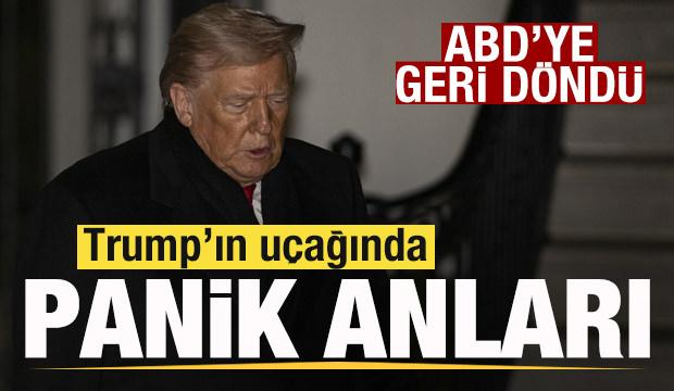 Son dakika: Trump'ın u&ccedil;ağı arıza yaptı! ABD'ye geri d&ouml;nd&uuml;