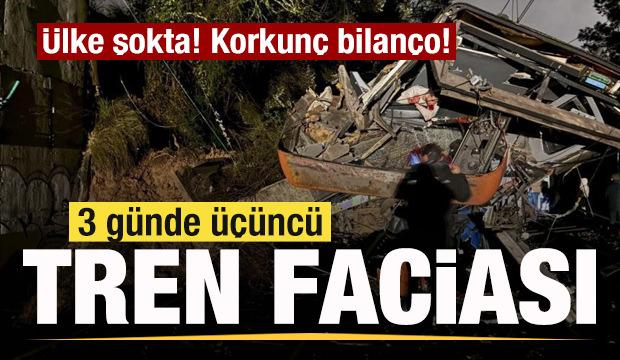 Son dakika: &Uuml;lke şokta! 3 g&uuml;nde &uuml;&ccedil;&uuml;nc&uuml; tren faciası! 42 kişi hayatını kaybetmişti