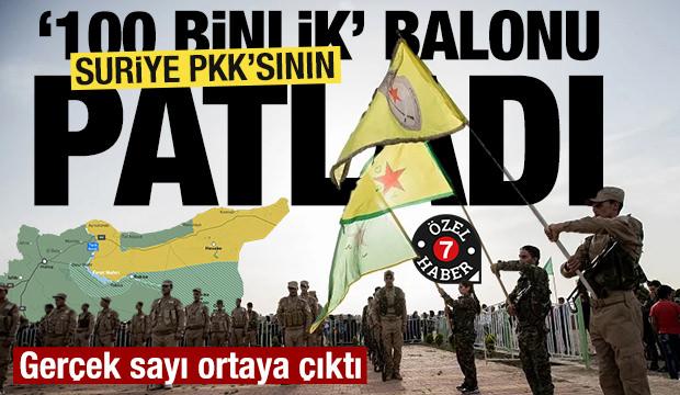 Suriye PKK&rsquo;sının &lsquo;100 bin ter&ouml;rist&rsquo; balonu patladı! Ger&ccedil;ek sayı ortaya &ccedil;ıktı