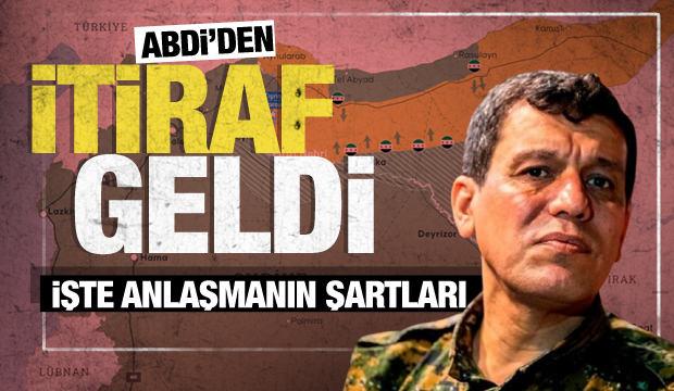 Suriye'deki anlaşma sonrası elebaşı Mazlum Abdi'den itiraf gibi a&ccedil;ıklama