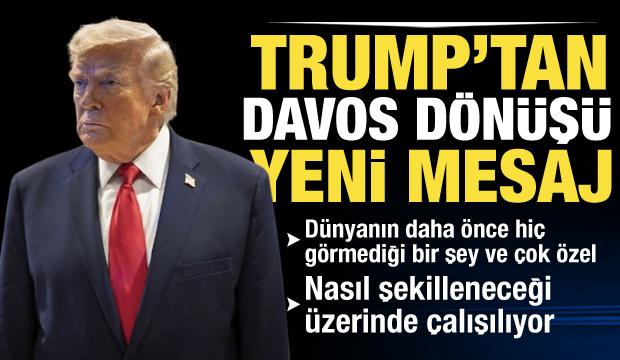 Trump'tan Davos d&ouml;n&uuml;ş&uuml; Gr&ouml;nland ve Barış Kurulu mesajı
