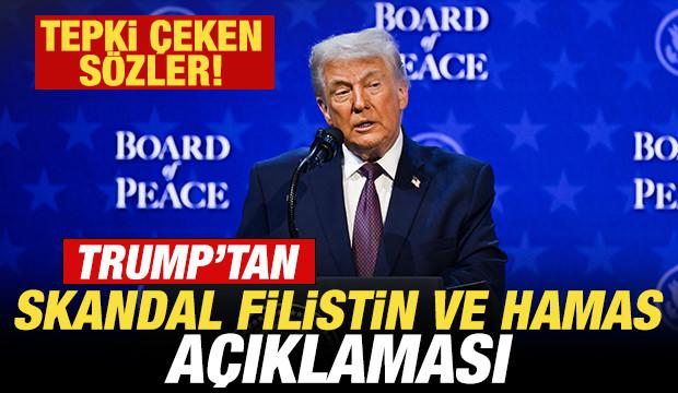 Trump'tan skandal Filistin ve Hamas a&ccedil;ıklaması: Ellerinde silahla doğdular