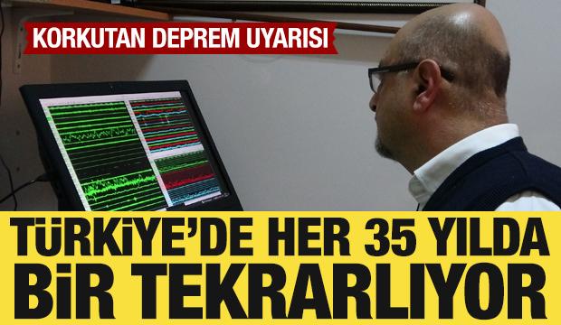 T&uuml;rkiye'de her 35 yılda bir tekrarlıyor! Korkutan deprem uyarısı