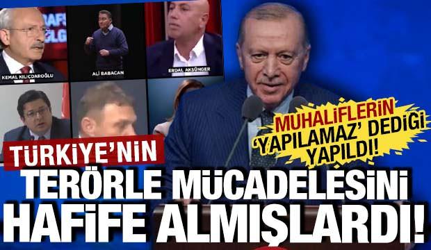 T&uuml;rkiye'nin ter&ouml;rle m&uuml;cadelesiyle alay etmişlerdi: Muhaliflerin o s&ouml;zleri viral oldu