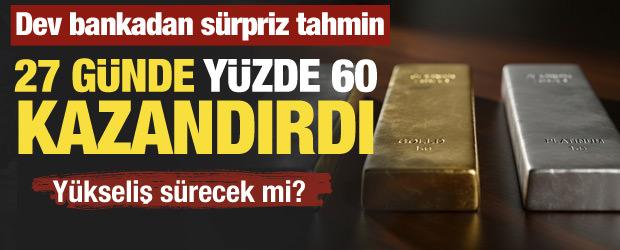 27 g&uuml;nde y&uuml;zde 60 kazandırdı: Y&uuml;kseliş s&uuml;recek mi? Dev bankadan s&uuml;rpriz tahmin