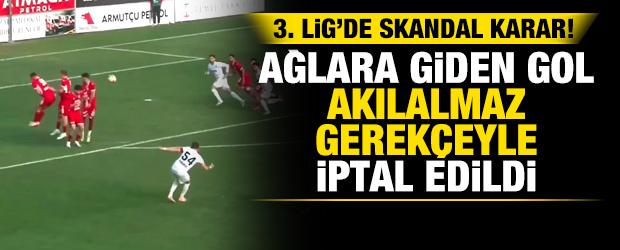 3. Lig'de skandal hakem kararı: Ağlara giden topun &ccedil;izgiyi ge&ccedil;mediğine h&uuml;kmetti