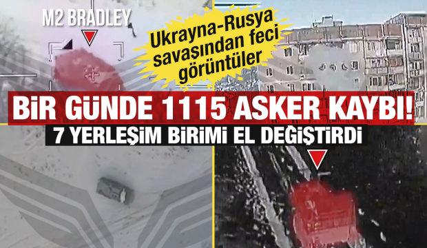 Bir g&uuml;nde 1115 asker kaybı! Ukrayna-Rusya savaşından feci g&ouml;r&uuml;nt&uuml;ler