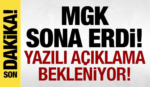Erdoğan başkanlığındaki MGK sona erdi!