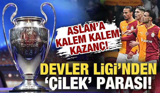 Galatasaray'a Şampiyonlar Ligi'nden '&ccedil;ilek' parası! Aslan kasayı doldurdu