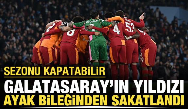 Galatasaray'ın yıldızı ayak bileğinden sakatlandı: Sezonu kapatabilir