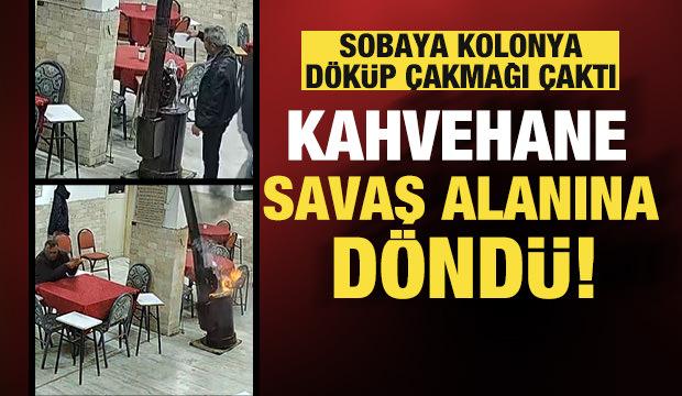 G&uuml;zel kokması i&ccedil;in sobaya d&ouml;k&uuml;len kolonya ortalığı savaş alanına &ccedil;evirdi