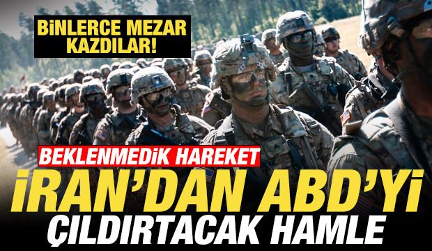 İran'dan ABD'yi &ccedil;ıldırtacak hamle: ABD askerleri i&ccedil;in binlerce mezar kazdılar