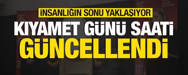 Kıyamet g&uuml;n&uuml; saati g&uuml;ncellendi! N&uuml;kleer felaket insanlığın sonunu getirecek